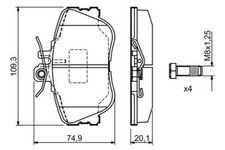 BOSCH 0986460977 Kit pastiglie