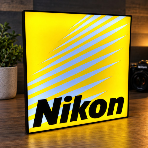 Nikon logo light box - nikon,
