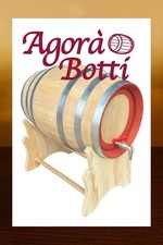Botti/botte in ROVERE 100 litri con piedistallo alto e rubinetto di ottone