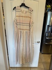 Caslon cream striped smocked