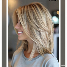 Parrucca corta bionda