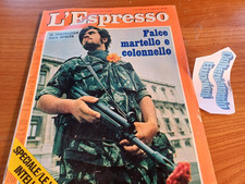 L'espresso rivista 29 1975-Falce martello e colonello-Flaminio Piccoli-