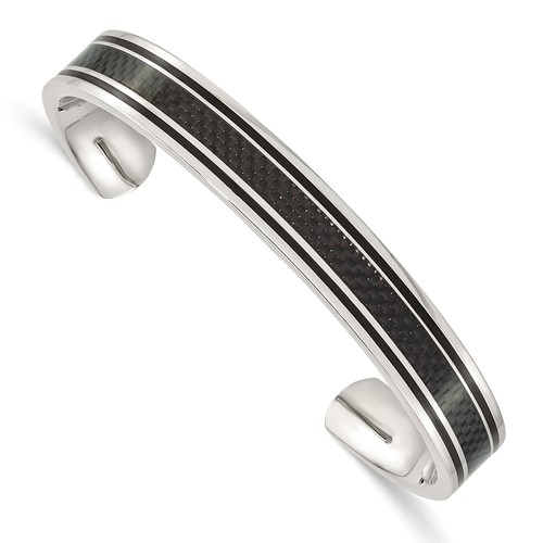 Bracciale acciaio inox nero - inox,