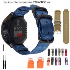 Cinturino Orologio per Garmin Forerunner 220 235 620 630 S5 S20 Tela Cinturino Nylon