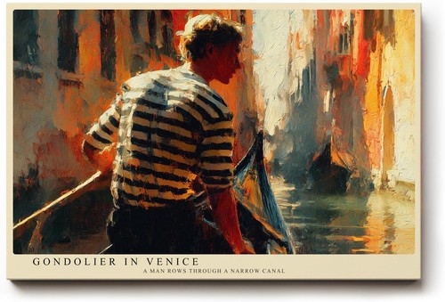 Quadro sinus art gondoliere - quadro,