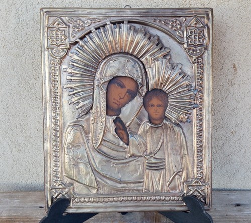 Icona antica russa madre - icona,