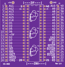 Z80 Breakout Board PCB - Debug
