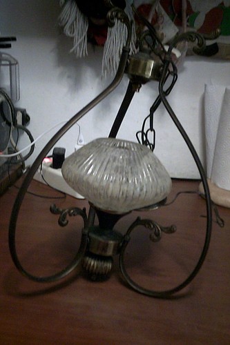 Lampadario metallo coppa in - lampadario,