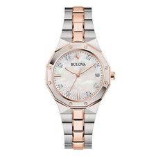 BULOVA Octagon Lady Diamonds - Orologio Donna - Ref: 98P235 - Diamanti