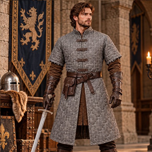 Gambeson trapuntato medievale - ,