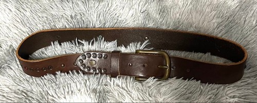 Cintura pelle borchiata - cintura,