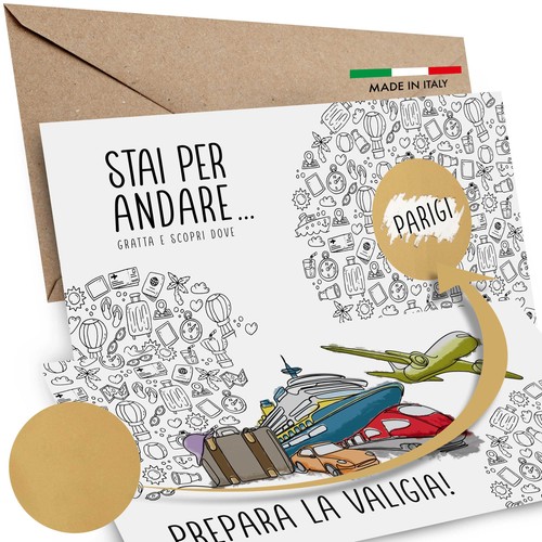 Biglietto viaggio sorpresa per - viaggio,