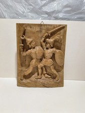 Pannello in legno raffigurante