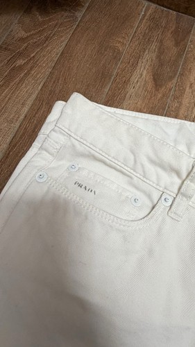 Prada jeans uomo bianco denim - uomo,