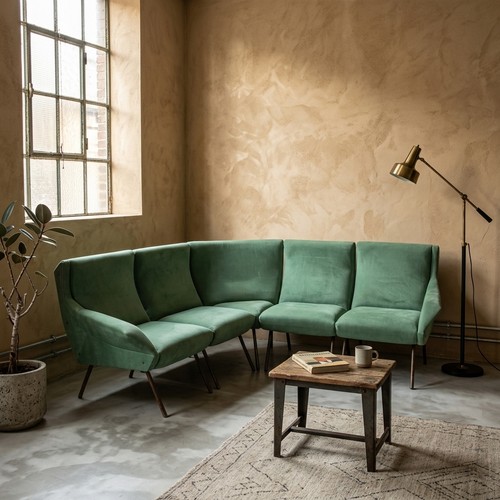 Divano vintage angolare - vintage,