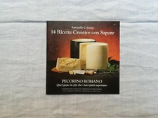 RICETTARIO "PECORINO ROMANO" 14 RICETTE DELLO CHEF ANTONELLO COLONNA anni 90