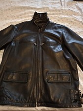 vintage brigante leather jacket 40 46 m giacca pelle nera