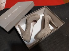 ??Donna CAFÈNOIR grigio perla eleganti  pelle camoscio EU.37 tacco 10cm ⟵?