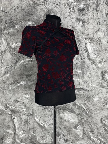 Sandro velluto rosso rosa top - sandro,