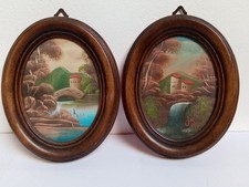 Coppia Di Dipinti Olio Su Rame