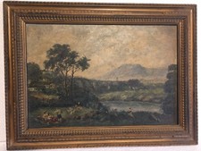 VECCHIO QUADRO STILE 1600 FIRMATO CLEMENTI INCORNICIATO 43,5X33 CM COME DA FOTO