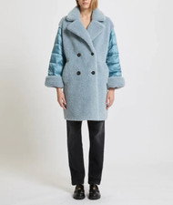 Cappotto over in tessuto