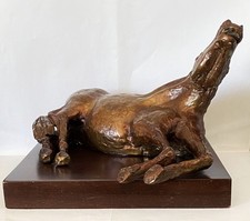 BRUNO CASSINARI "CAVALLO"  GRANDE SCULTURA IN BRONZO A CERA PERSA - MULTIPLO