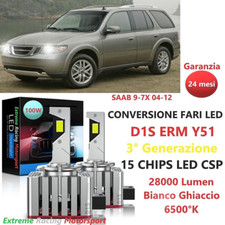 SAAB 9-7X 04-12 KIT CONVERSIONE LED 5070 CPS ULTRAWHITE D1S 100W 28KLM CANBUS