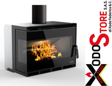 Caminetto inserto legna PALAZZETTI ECOPALEX GTM 80 Angolo - invia mail x sconto