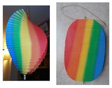 Pendente in legno arcobaleno 32 pezzi scacciapensieri scacciaspiriti artigianato