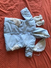 Cappottino da Bambino 9 Mesi- azzurro con guanti e berretto CHICCO