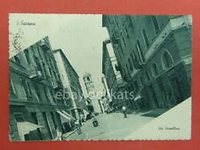 SAVONA Via Verzellino lambretta vespa animata vecchia cartolina *