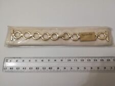 BRACCIALE VINTAGE IN ACCIAIO INOX COLOR ORO ANSA 18 MM UNISEX