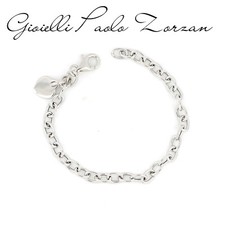 Bracciale in argento rodiato