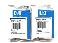 HP C8765EE 338 2 CARTUCCE ORIGINALI NERO DESKJET 5740/6540 PSC1510/1600 [NO BOX]