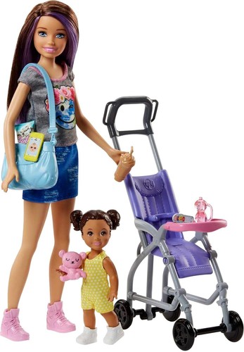 Barbie babysitting playset - babysitting,