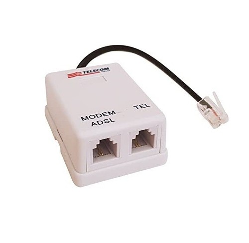 Filtro adsl rj11 telecom - telecom, plus