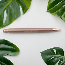 Penna a Sfera Alluminio ROSA Personalizzata con Incisione Laser Regalo Maestra