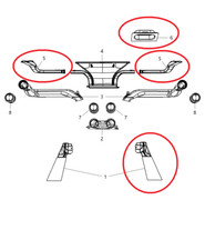 Kit parziale Condotti aria Mopar (4 pz.) Jeep Wrangler III JK JKU