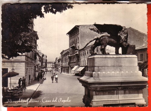 Cartolina monfalcone n - monfalcone, b/n