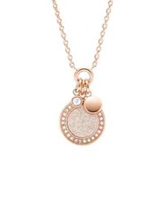 Collana fossil acciaio rosato - acciaio,