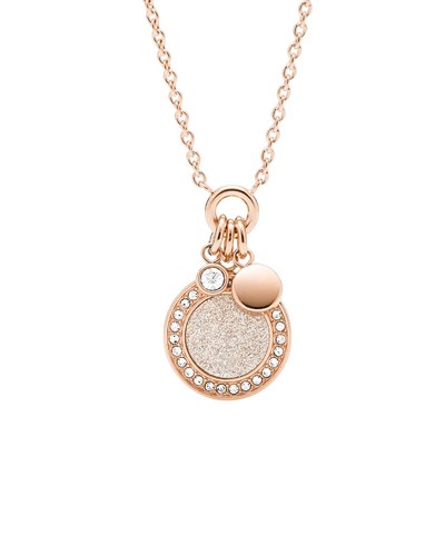 Collana fossil acciaio rosato - acciaio,