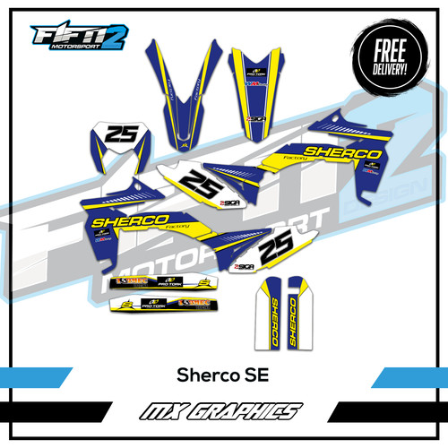 Kit decalcomanie sherco - decalcomanie,
