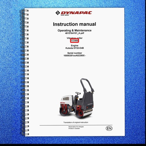 Dynapac cc950 vibratory roller - vibratory,