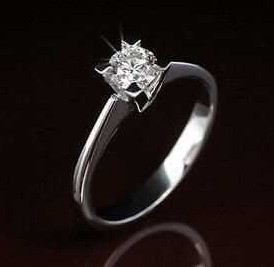 Anello solitario carati - carati, 0.50
