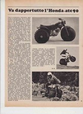 advertising Pubblicità- RARA PUBBLICITA MOTO HONDA ATC 90  1972  MOTOSPORT