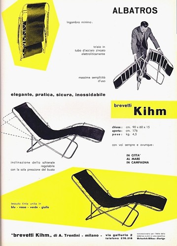 Pubbl 1956 sedia - sedia, sdraio