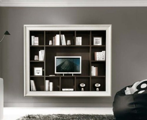 Parete attrezzata con - attrezzata, cornice