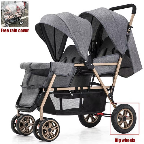Poussette double pliable - double,