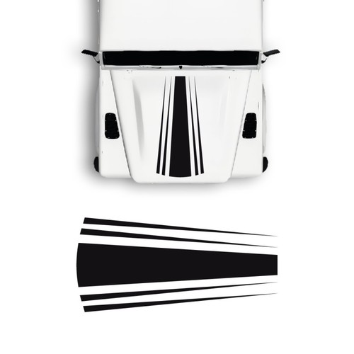 Adesivi cofano classic stripe - adesivi,